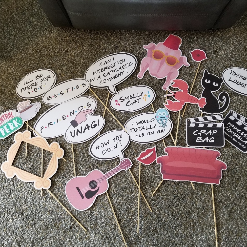 Friends Photo Booth Props